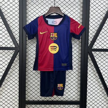 Barcelona 2024-25 Home Football Jersey - Kids