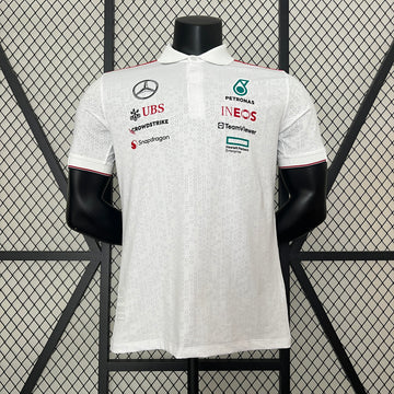 F1 Mercedes team Mercedes AMG 2024 polo shirt short sleeve racing suit