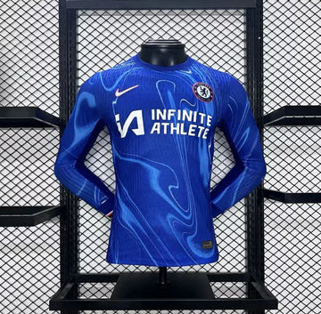 2024-25 Chelsea Home Player Edition Long Sleeve Football Shirt