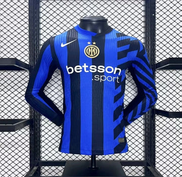 Inter Milan Home Jersey Long Sleeve Player Version 2024-25 Season