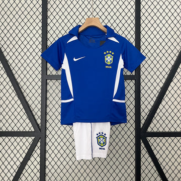 Brazil 2002 Away Football Jersey - Kids