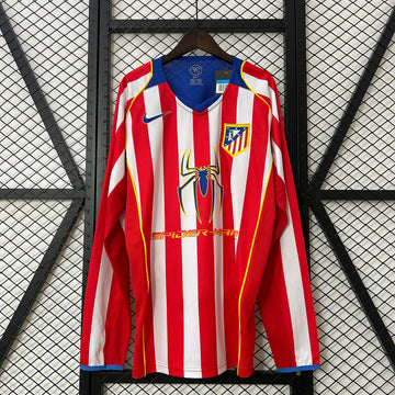 Atlético de Madrid 2004/05 Home Long Sleeve Retro Jersey