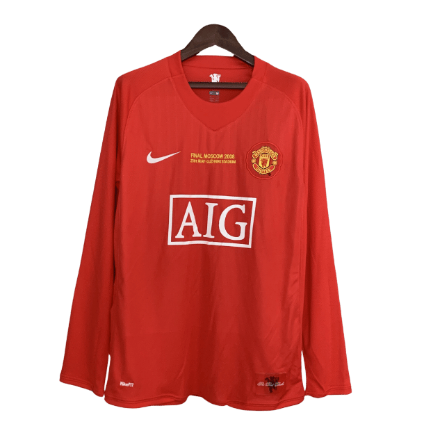 Retro long sleeve Manchester United 07/08 Champions League home edition