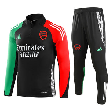 Arsenal Half Pull Training Jersey -Black Jersey 2024-2025