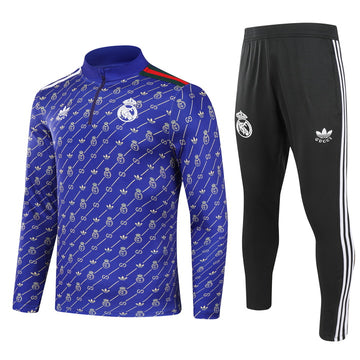 Real Madrid Half Pull Training Jersey (Purple) - 2024-2025