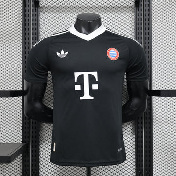 Bayern Munich Black Goalkeeper Jersey player edition 2024-25