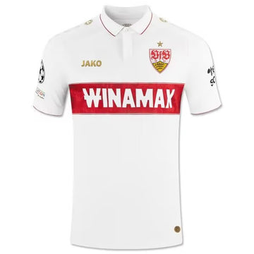 Stuttgart home Champions League version white jersey 2024-25