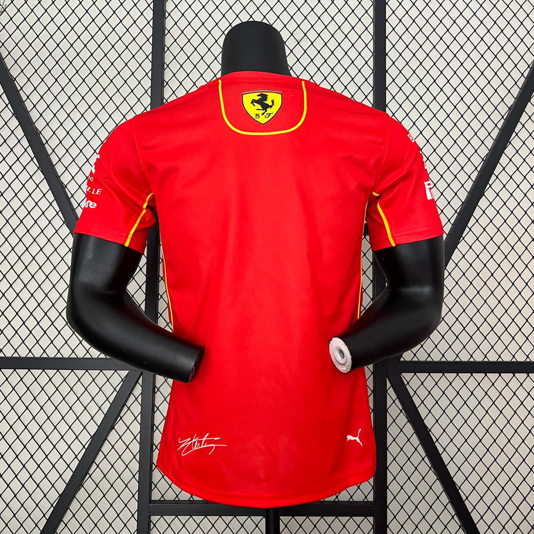 2024 F1 Ferrari Team No. 16 round neck short sleeve racing suit
