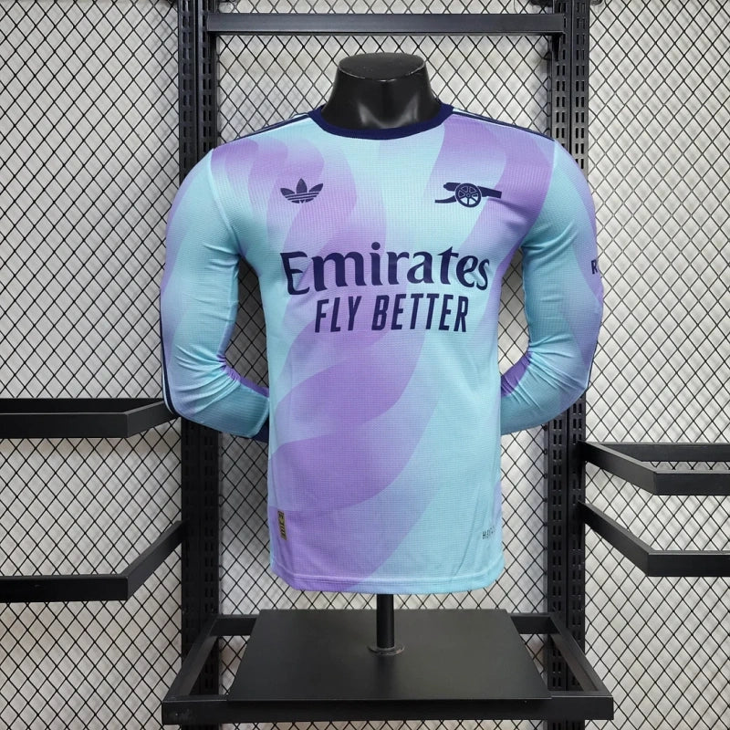 Arsenal Third Away Shirt Long Sleeve Player Version 2024-25 Season