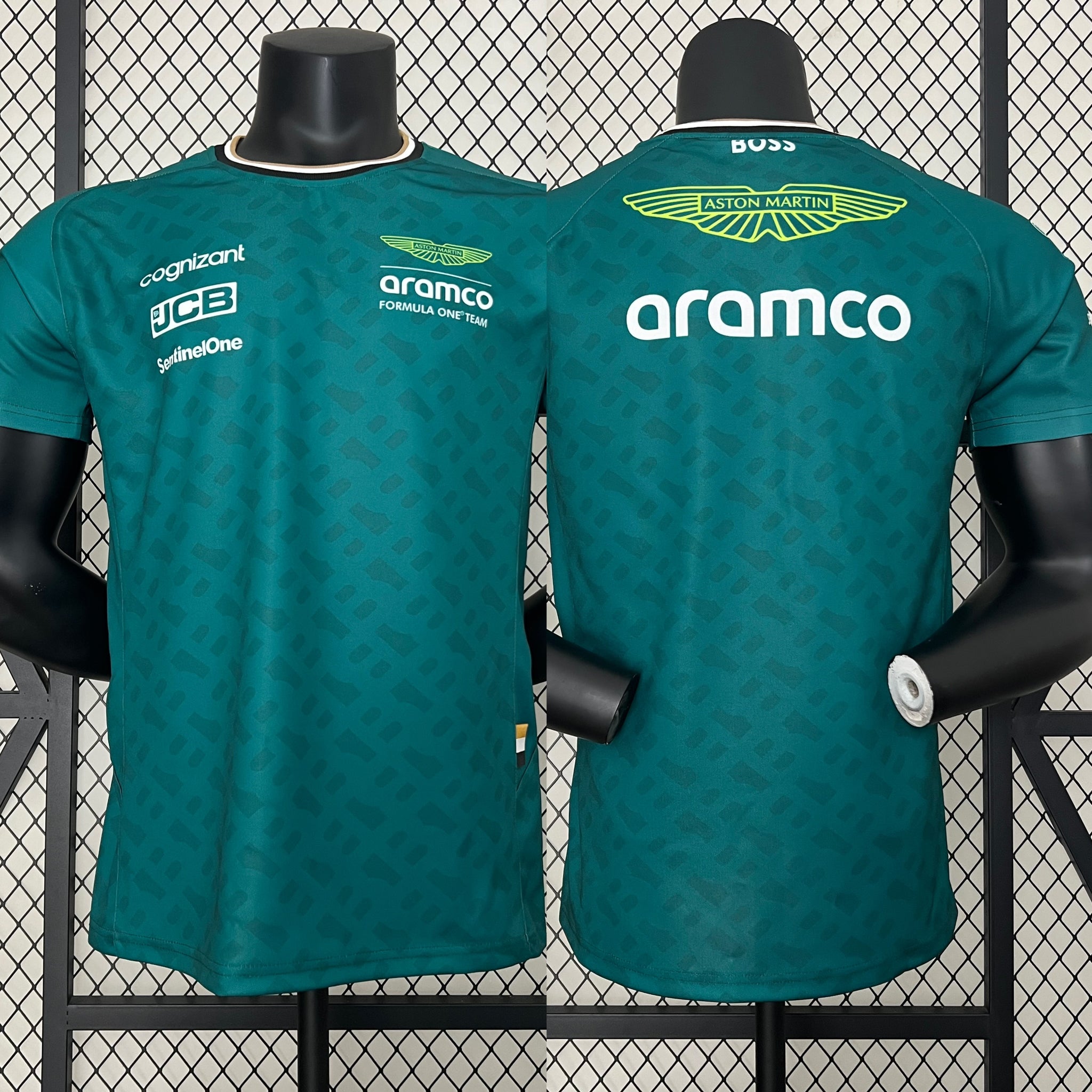2024 F1 Aston Martin Racing Team Short Sleeve Round Neck Racing Suit