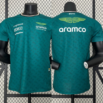 2024 F1 Aston Martin Racing Team Short Sleeve Round Neck Racing Suit