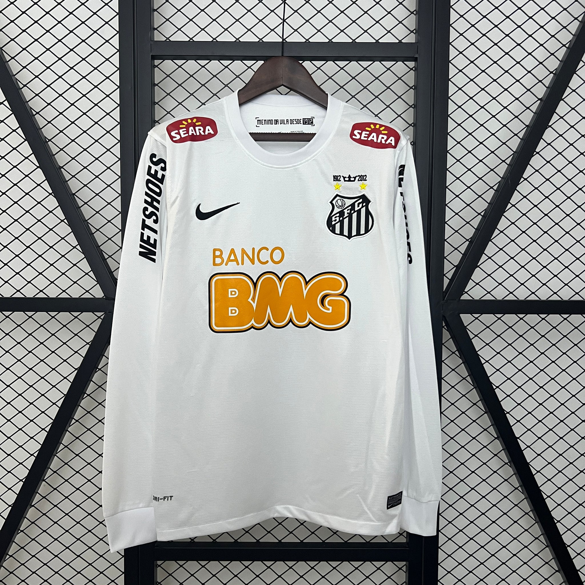 Retro Santos home Long Sleeve jersey  2011-12