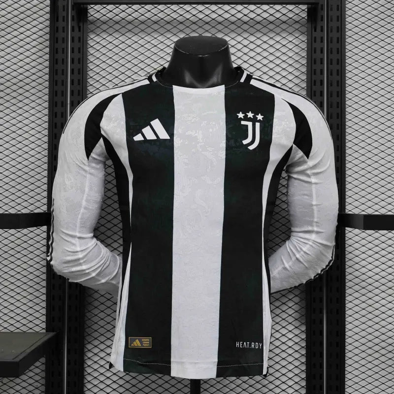 24-25 Juventus Home Player Edition Long Sleeve Football Jersey