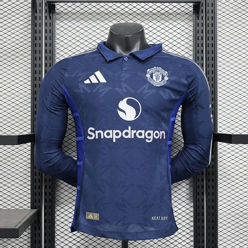 24-25 Manchester United Away Long Sleeve Player Edition Football Jersey