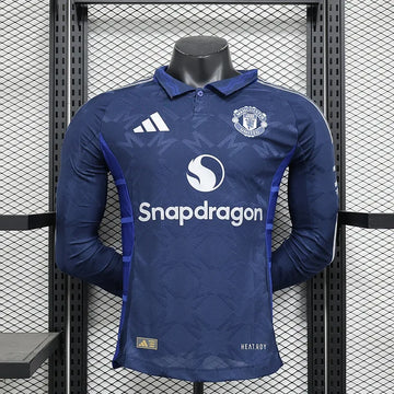 24-25 Manchester United Away Long Sleeve Player Edition Football Jersey