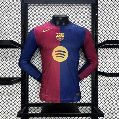 Barcelona Home Long Sleeve Jersey Player Version 2024-25 Season
