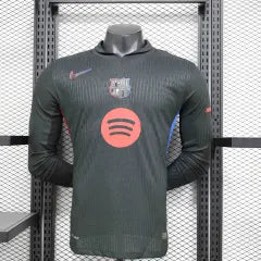 Barcelona Away Long Sleeve Jersey Player Version 2024-25 Season