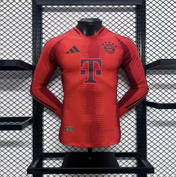 24-25 Bayern Munich Home Long Sleeve Player Edition Football Jersey