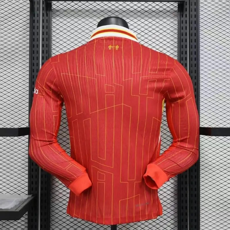 24-25 Liverpool FC Home Authentic Long Sleeve Football Jersey