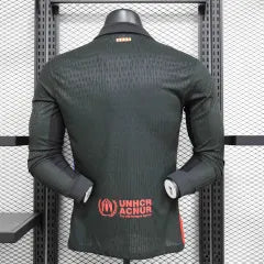 Barcelona Away Long Sleeve Jersey Player Version 2024-25 Season