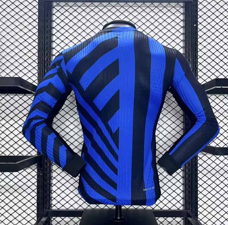 Inter Milan Home Jersey Long Sleeve Player Version 2024-25 Season