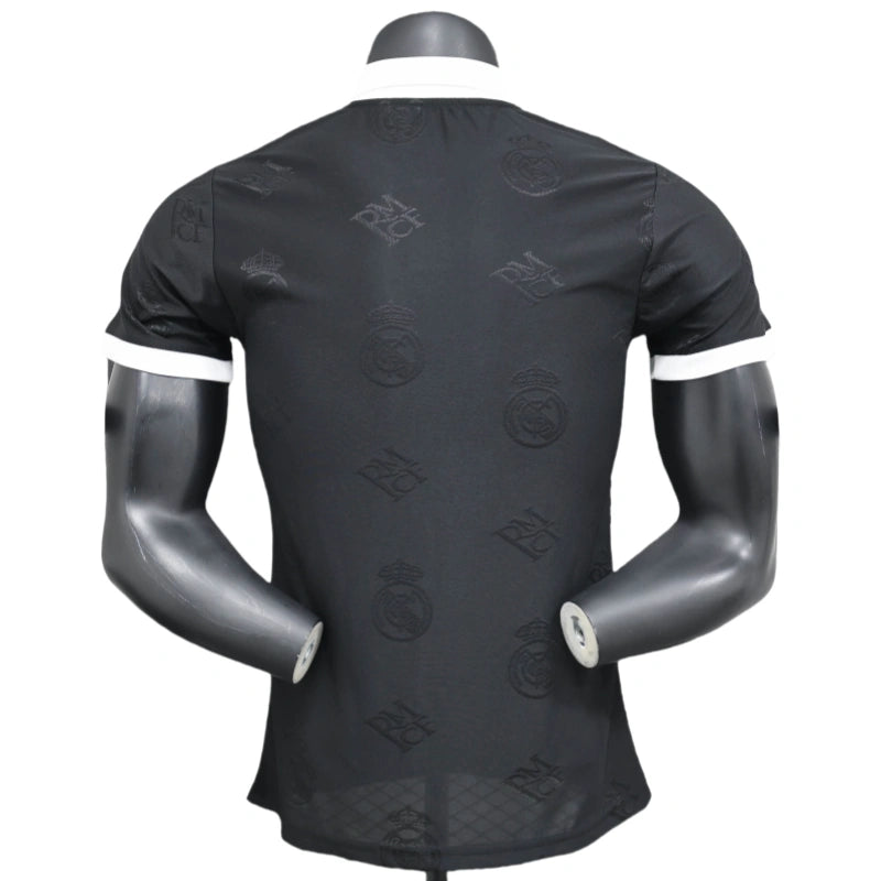 Real Madrid Mens Polo Shirt Black 25-26