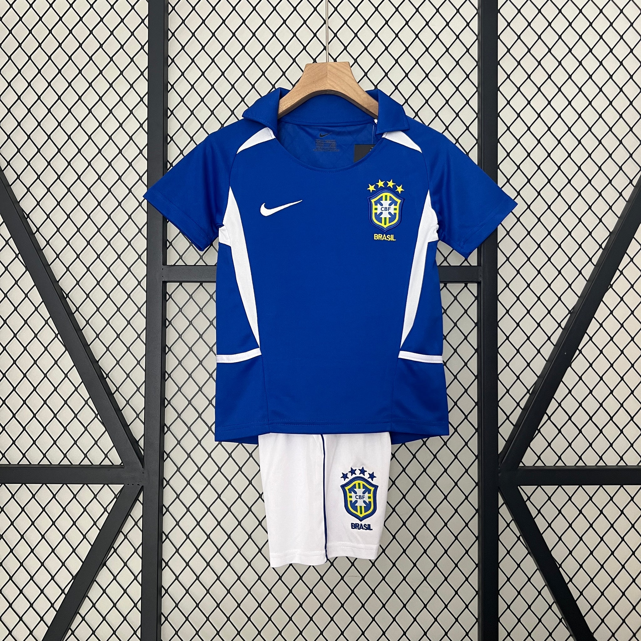 Brazil 2002 Away Football Jersey - Kids