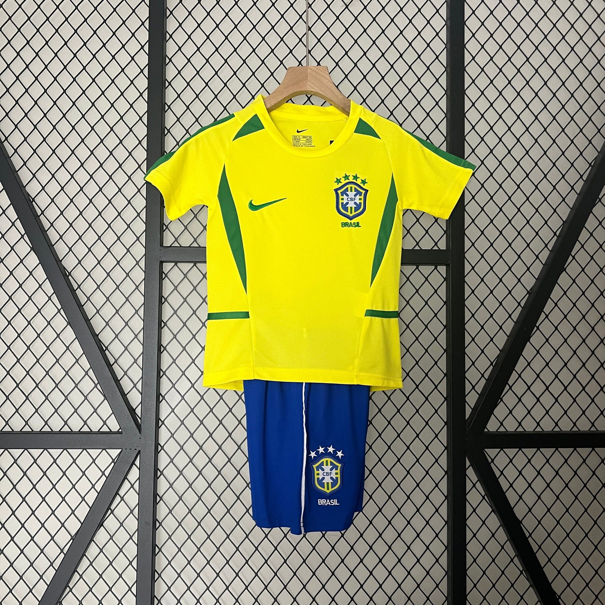 Brazil 2002 Home Football Jersey - Kids