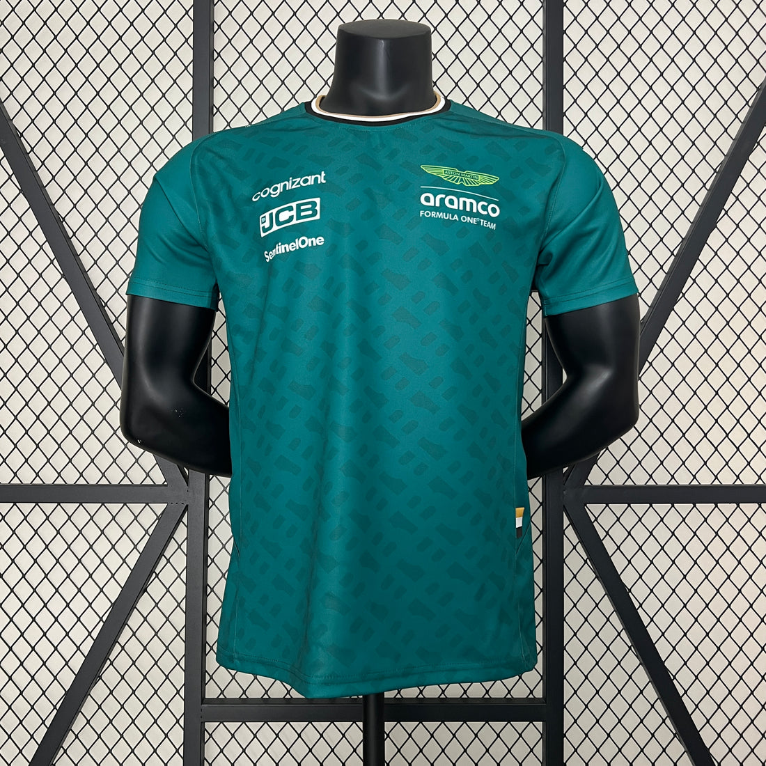 2024 F1 Aston Martin Racing 14 short sleeve crew neck racing suit