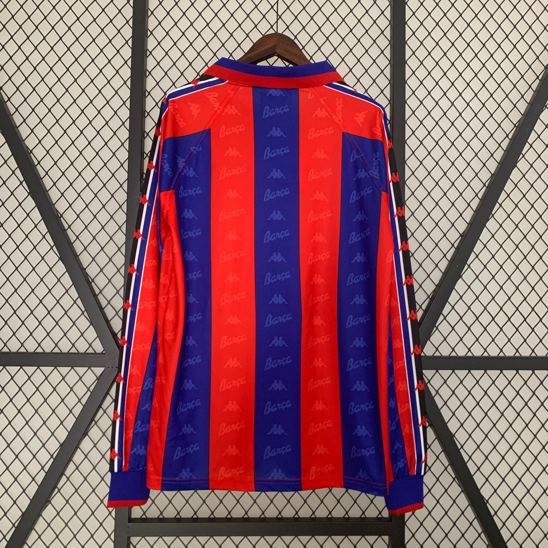 Retro Barcelona home long sleeve Jersey 1996-97