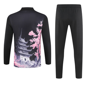 Japanese half-pull training clothes (black) - 2024-2025