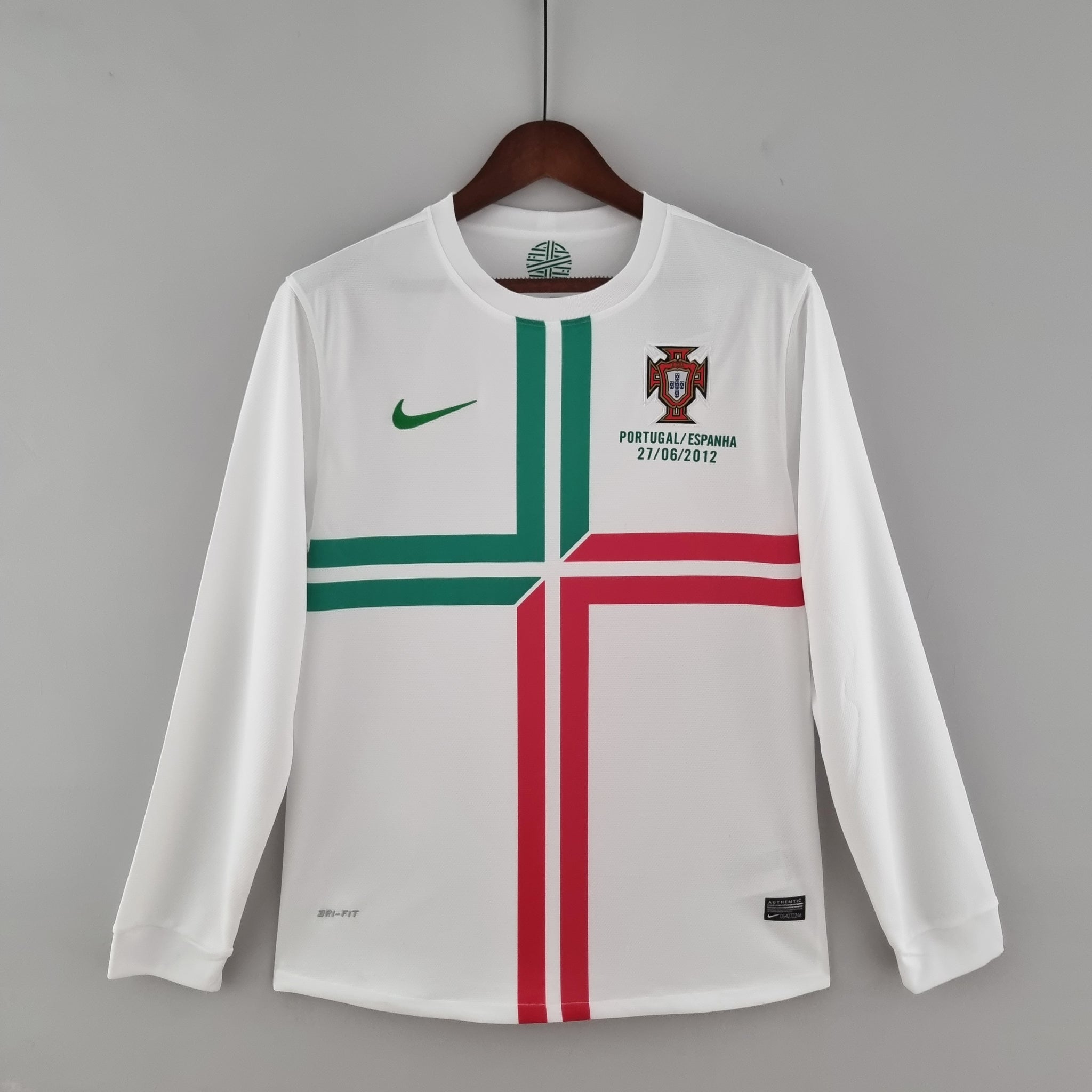 Retro Portugal away long sleeve jersey 2012