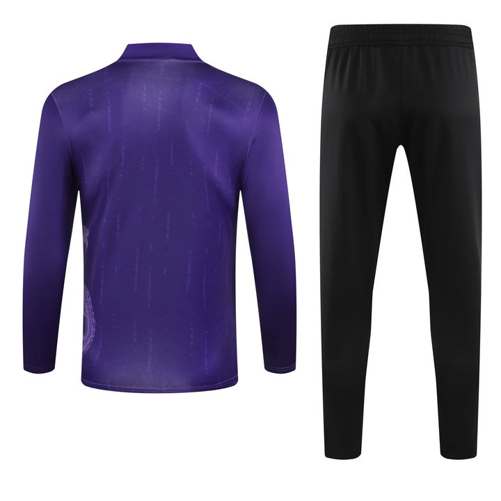 Real Madrid Half Pull Training Jersey (Purple) Special Edition - 2024-2025
