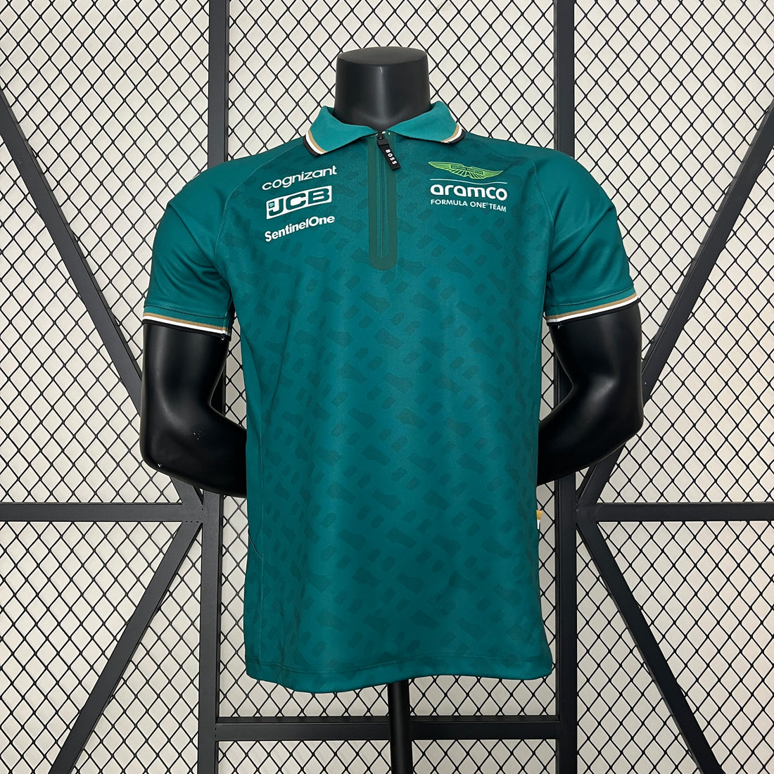 2024 F1 Aston Martin Racing Team Short Sleeve POLO Shirt Racing Suit