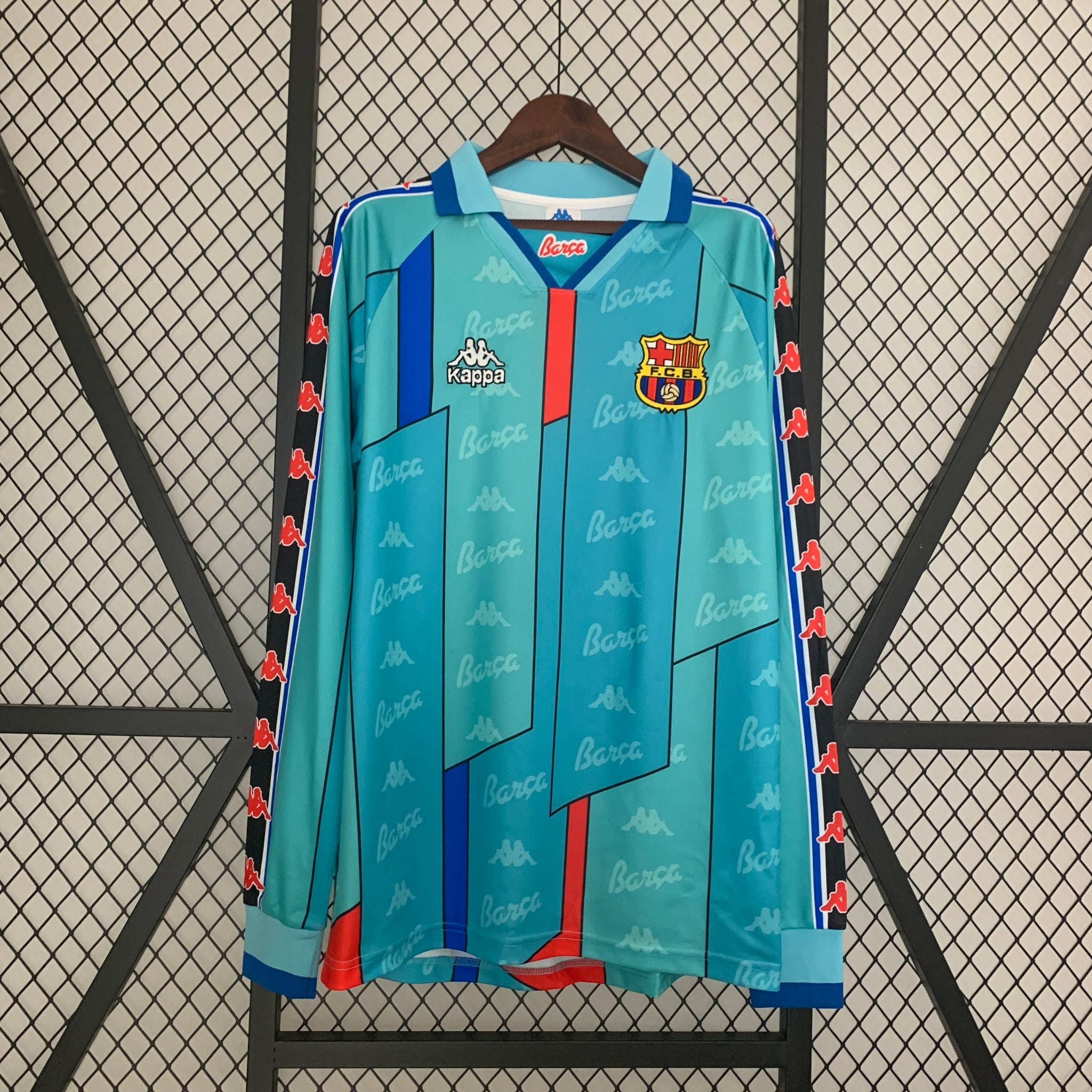 Retro Barcelona away long sleeve Jersey 1996-97