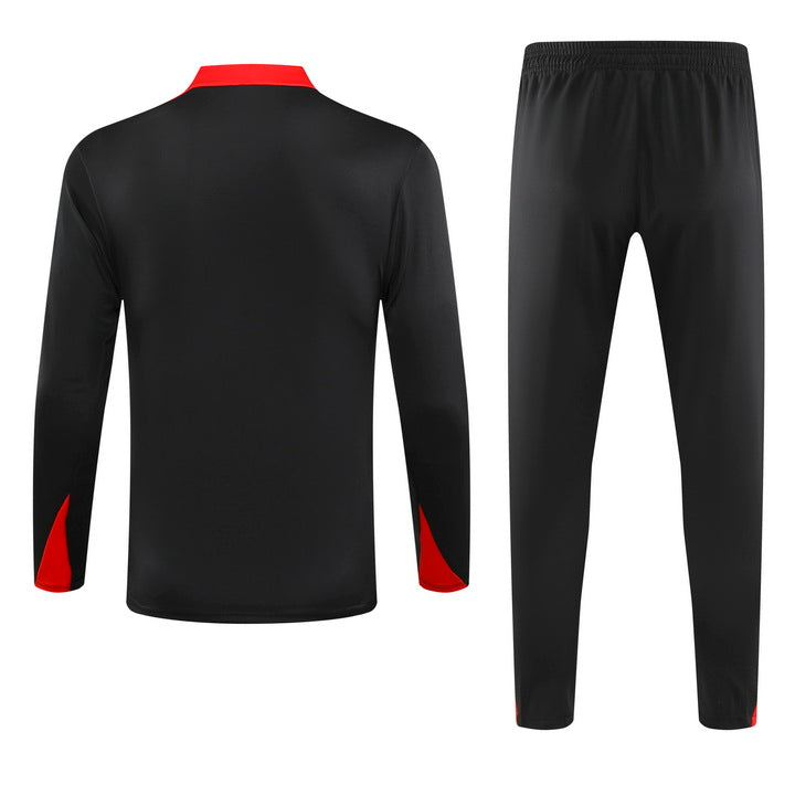 Liverpool FC Half Pull Training Jersey (Black) - 2024-2025