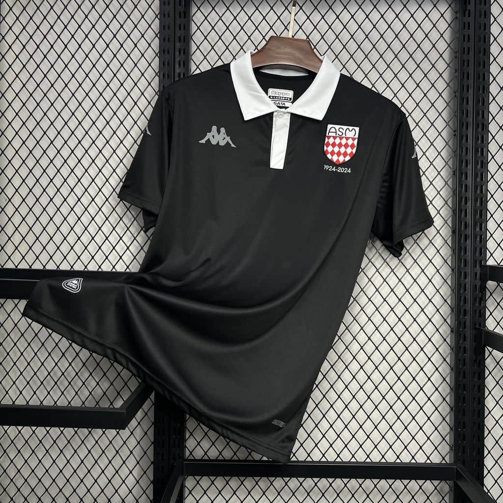 AS Monaco Centenary Black Commemorative Edition Jersey 2024-25