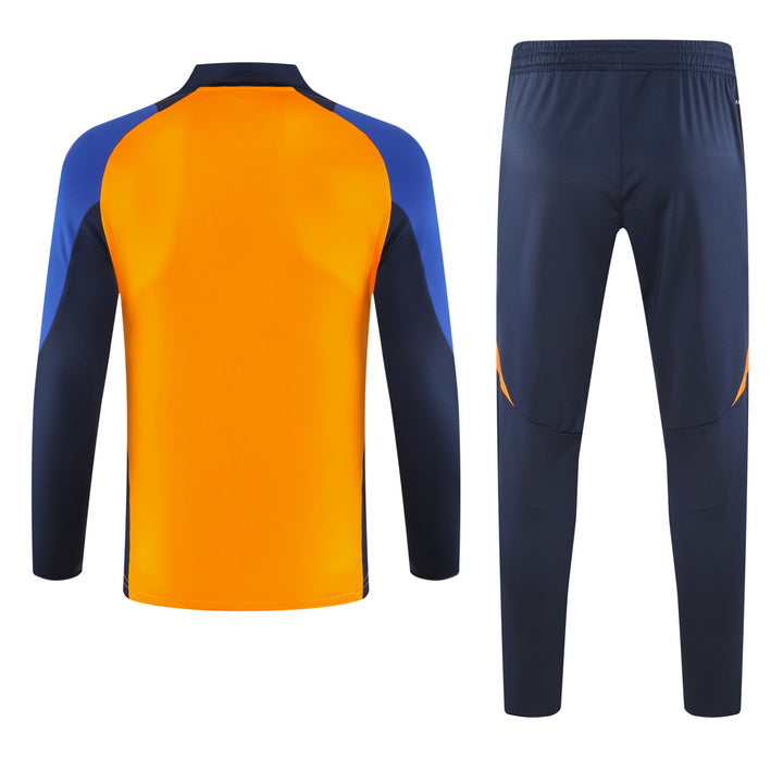 Juventus Half Pull Training Jersey (Orange) - 2024-2025
