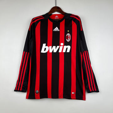 Retro AC Milan home long sleeve jersey 2008-09