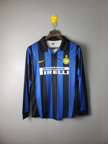Retro Inter Milan home long-sleeved jersey 1998