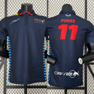 2024 F1 Red Bull Racing No. 11 PEREZ polo shirt short sleeve racing suit