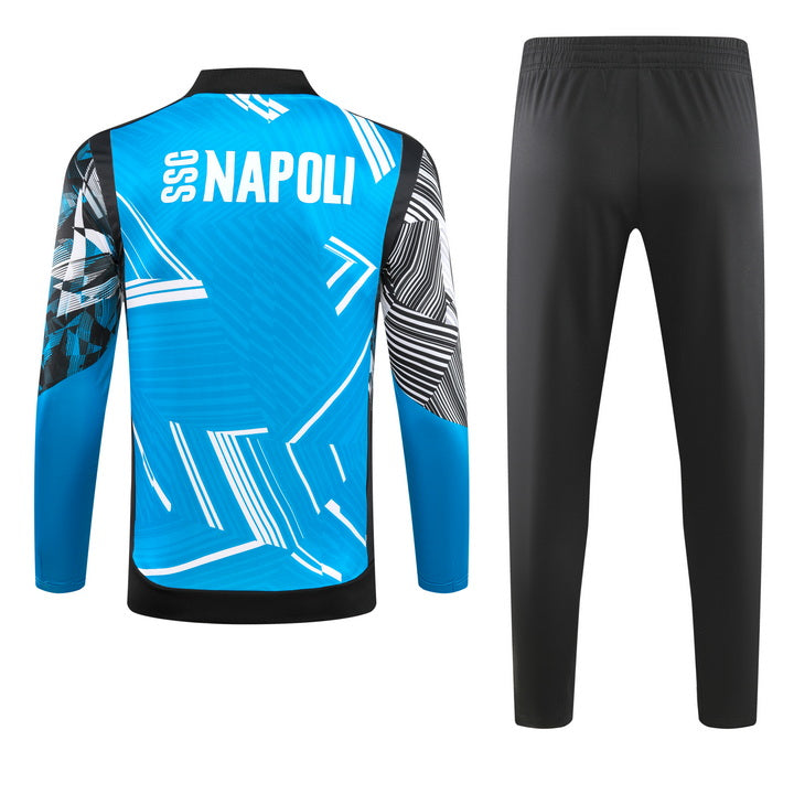 Napoli Half Pull Training Jersey (Blue) - 2024-2025