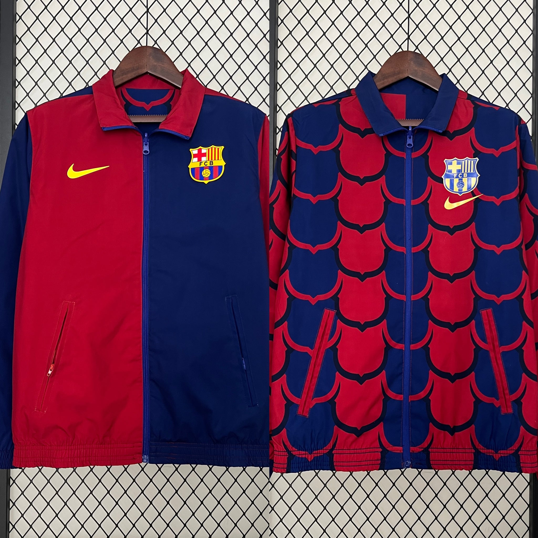 Barcelona 2024-2025 reversible windbreaker