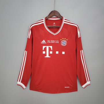Retro Bayern Munich Champions League home long sleeve Jersey 2013-14