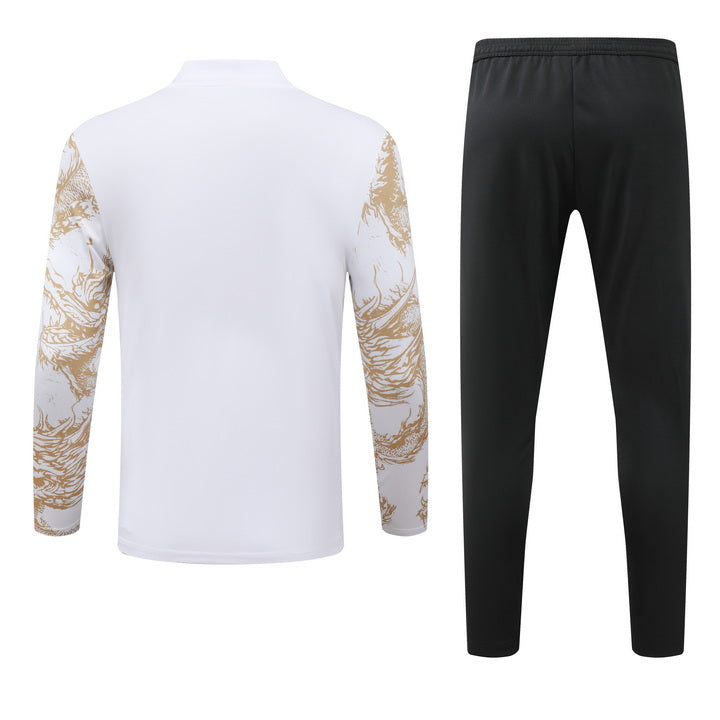 Real Madrid Half Pull Training Jersey (White) Special Edition - 2024-2025