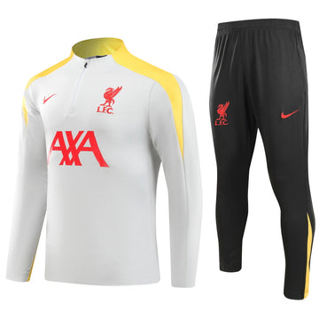 Liverpool FC Half Pull Training Jersey (Grey) - 2024-2025