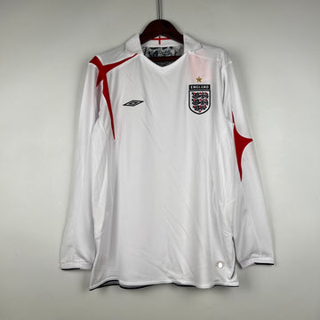 Retro England home long sleeve jersey 2006