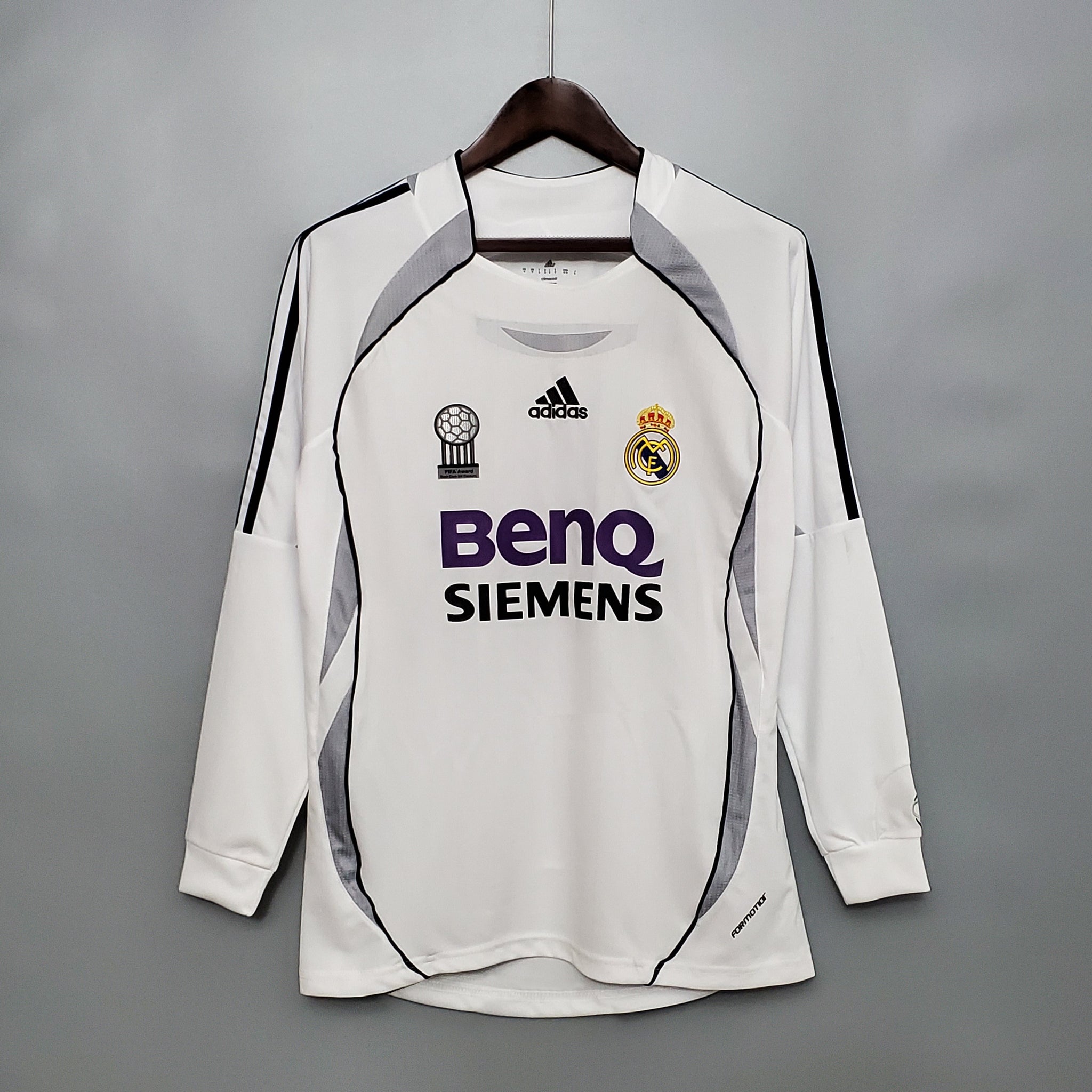 Retro Real Madrid home long sleeve Jersey 2006-07