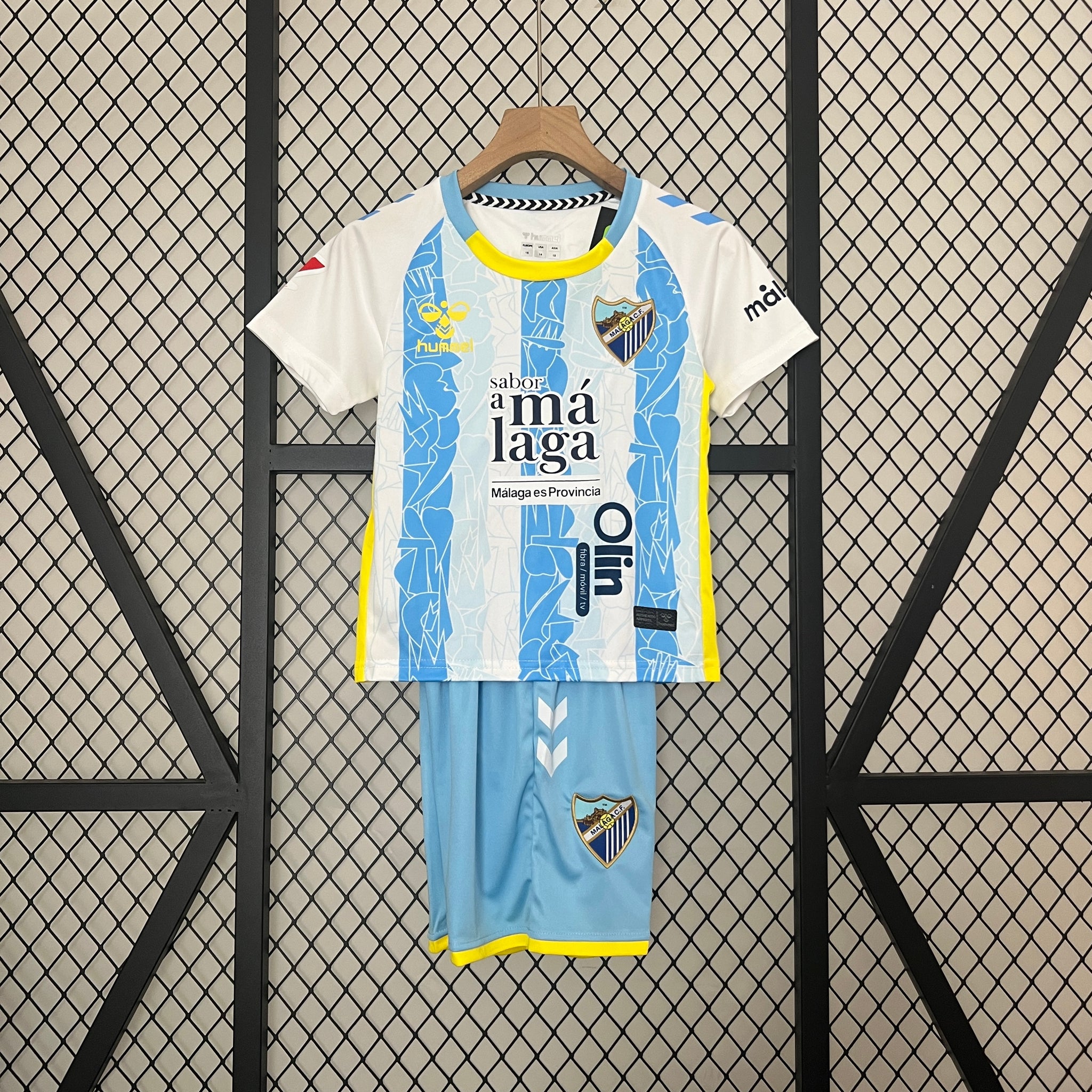 Málaga 2024-25 Home Football Jersey - Kids