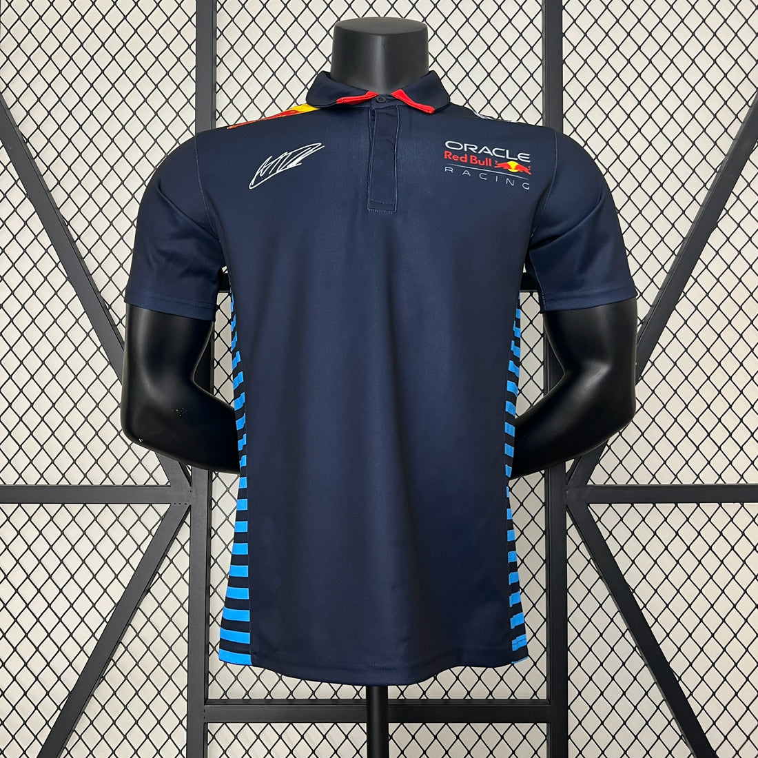 2024 F1 Red Bull Racing No. 1 Verstappen polo shirt short sleeve racing suit